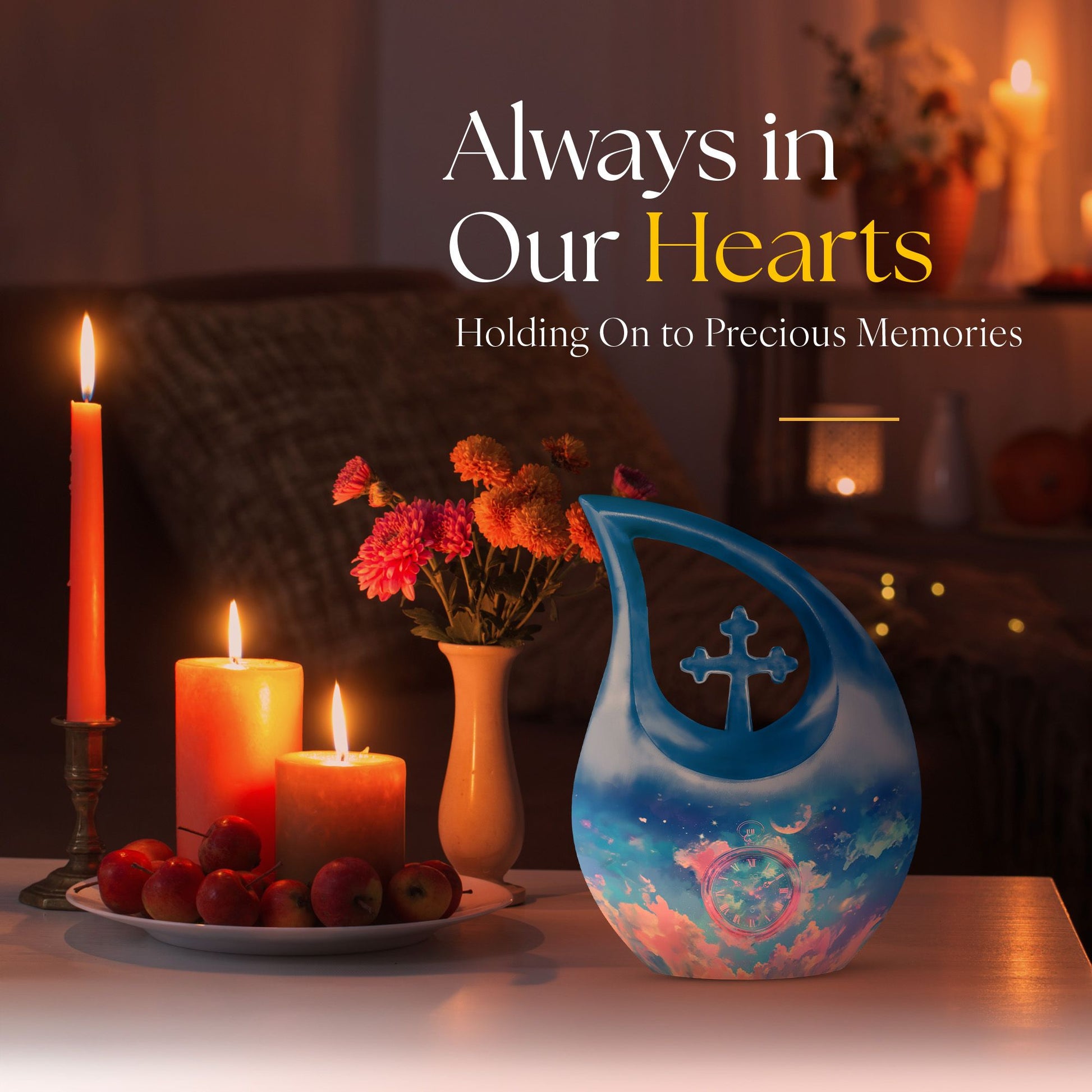 Table Clock Urns For Ashes - Cremation Urn Adult Human