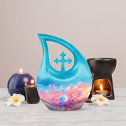 Sand Clock Urns For Ashes - Cremation Urns For Human Ashes Adult Black