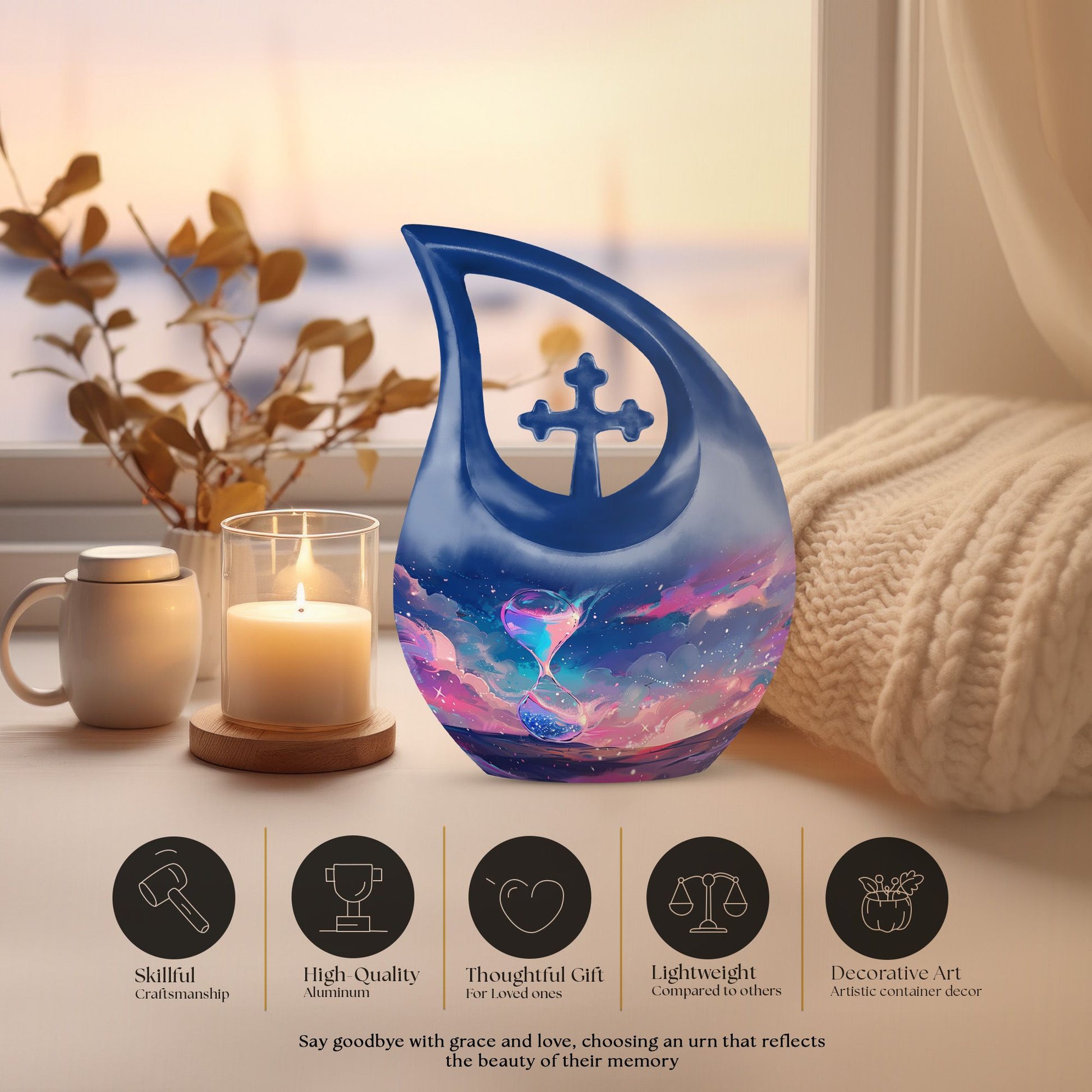Water Foll Urns For Ashes - Cremation Urns Adult Human