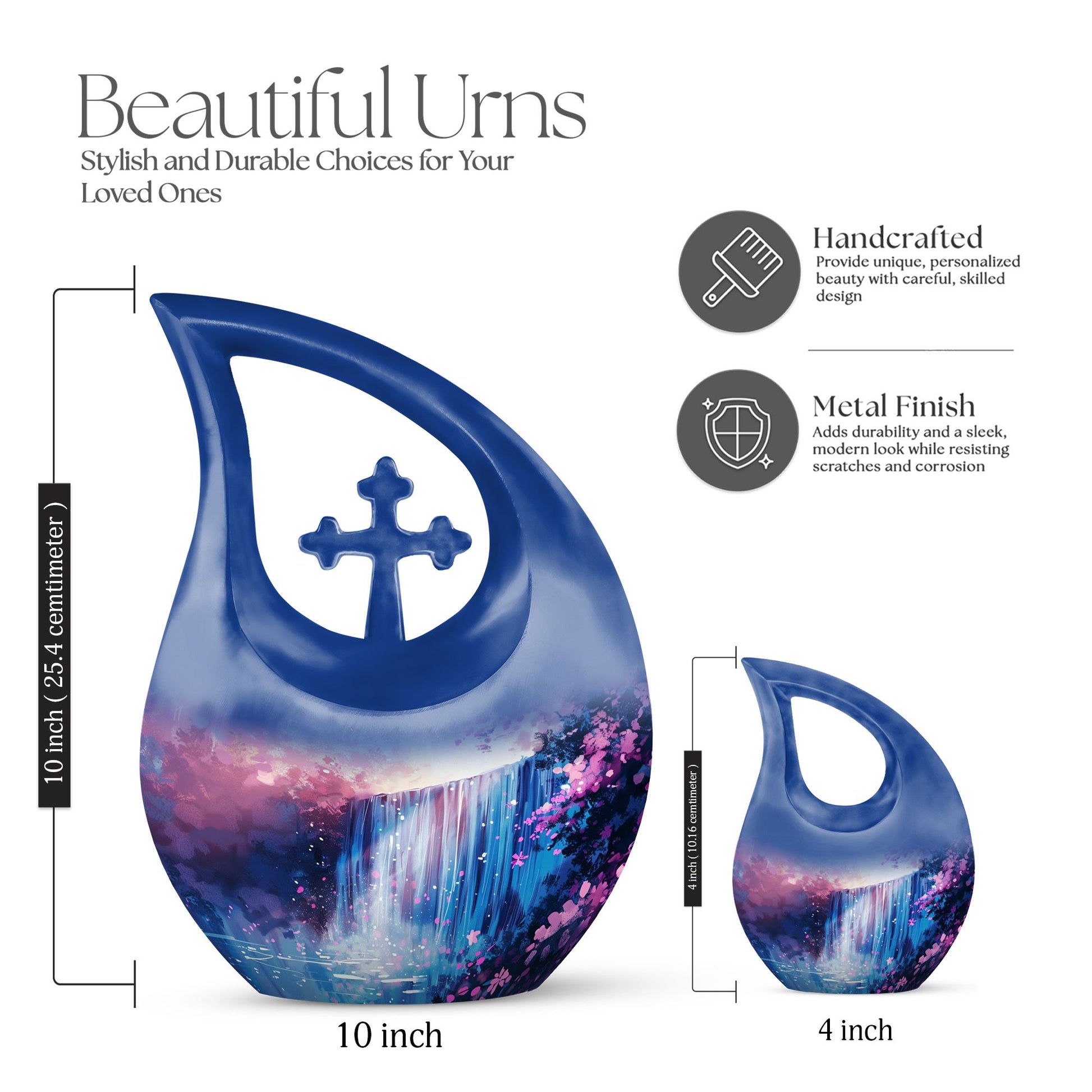 Water Foll Urns For Ashes - Cremation Urn For Humans