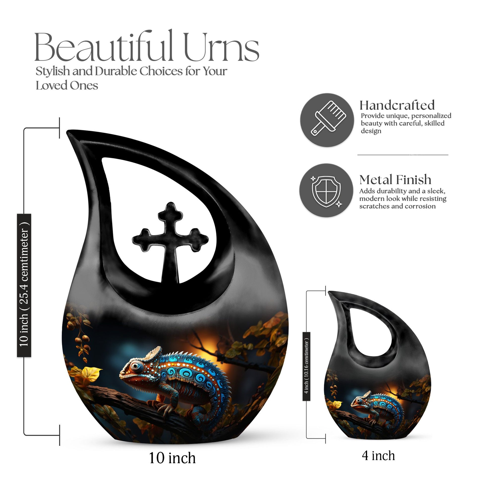 Chameleons Urns For Ashes - Cremation Urns For Adult Ashes Small