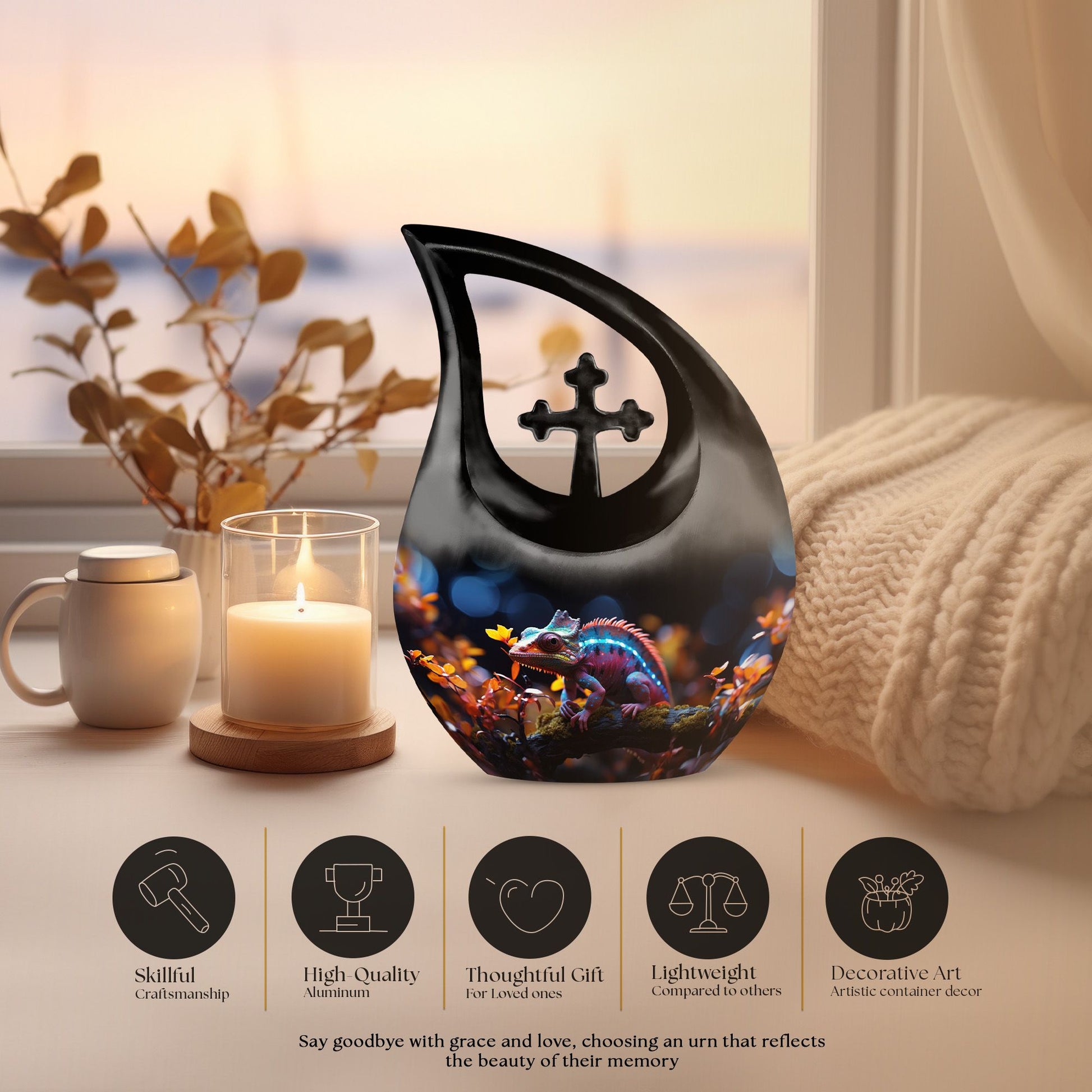 Chameleons Urns For Ashes - Urn Adult Cremation