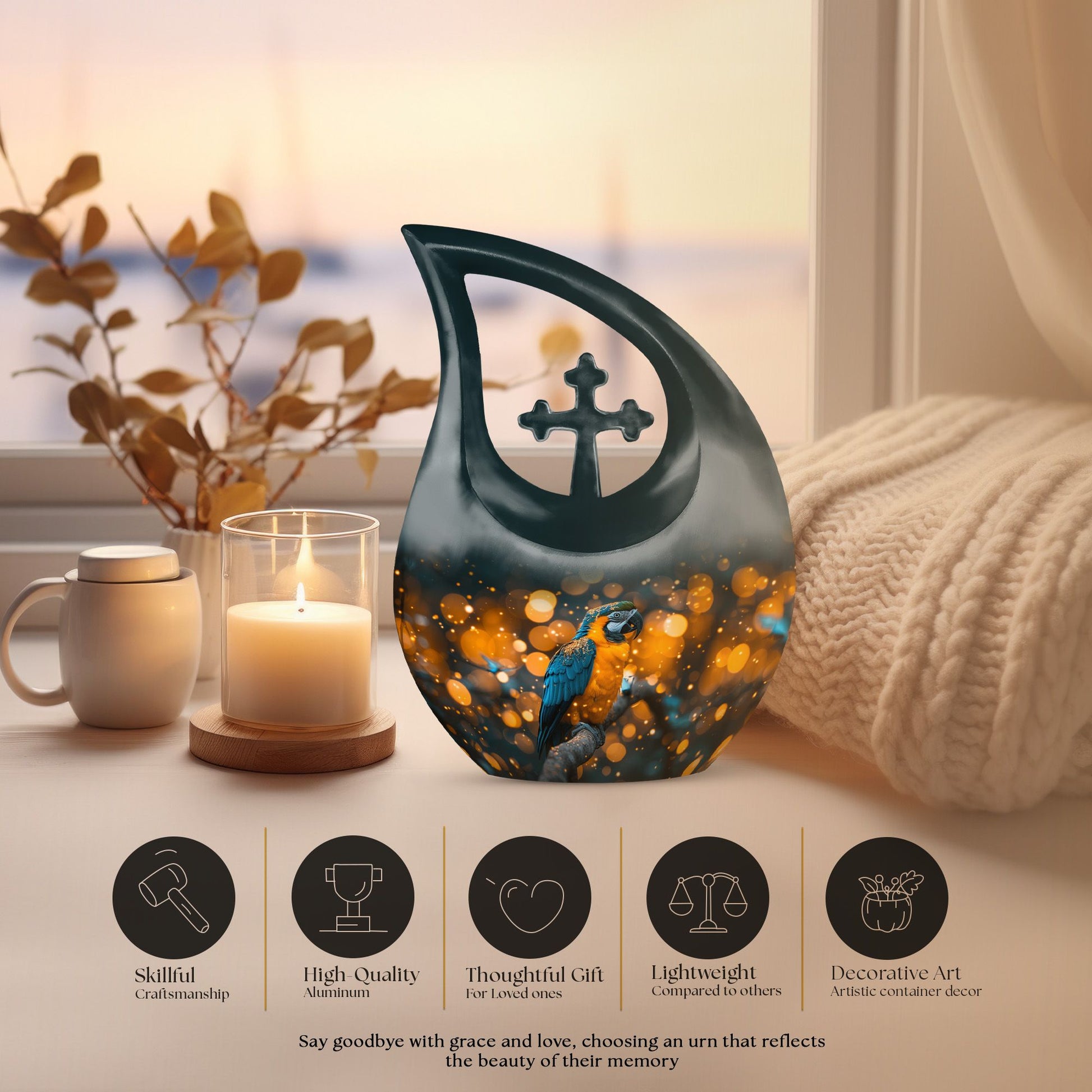 Bird Urns For Ashes - Small Ashes Keepsake