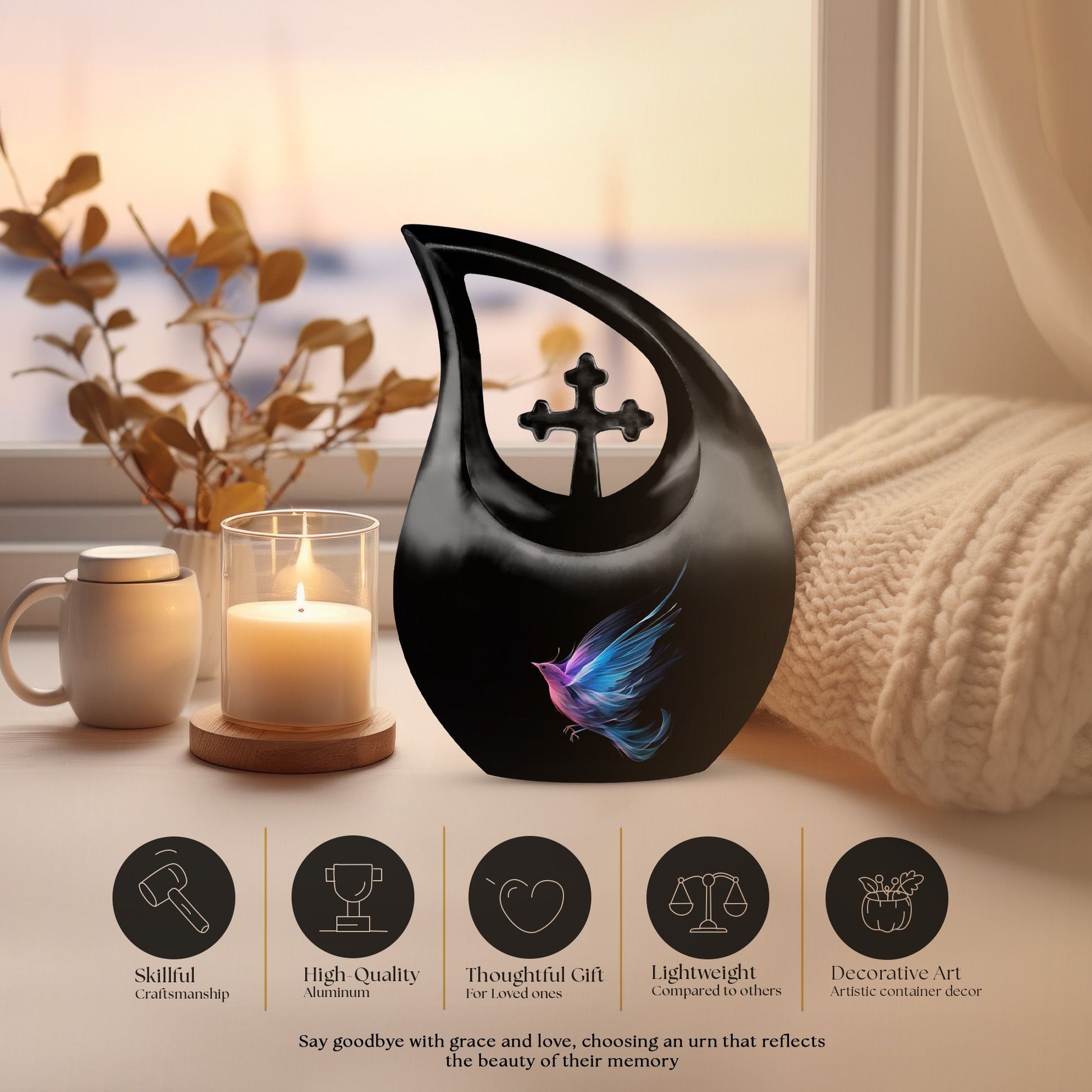 Bird Urns For Ashes - Small Urn For Ashes Keepsake Mom