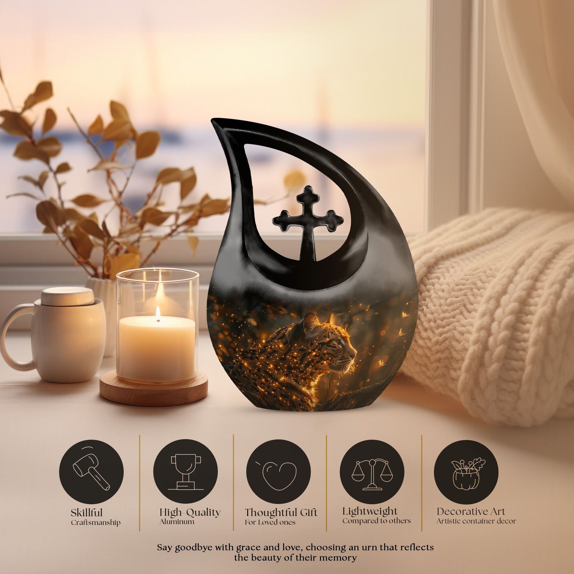 Cat Urns For Ashes - Ash Keepsakes For Human Ashes