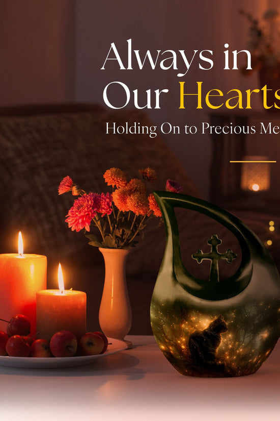 Cat Urns For Ashes - Memorial Ashes Keepsake