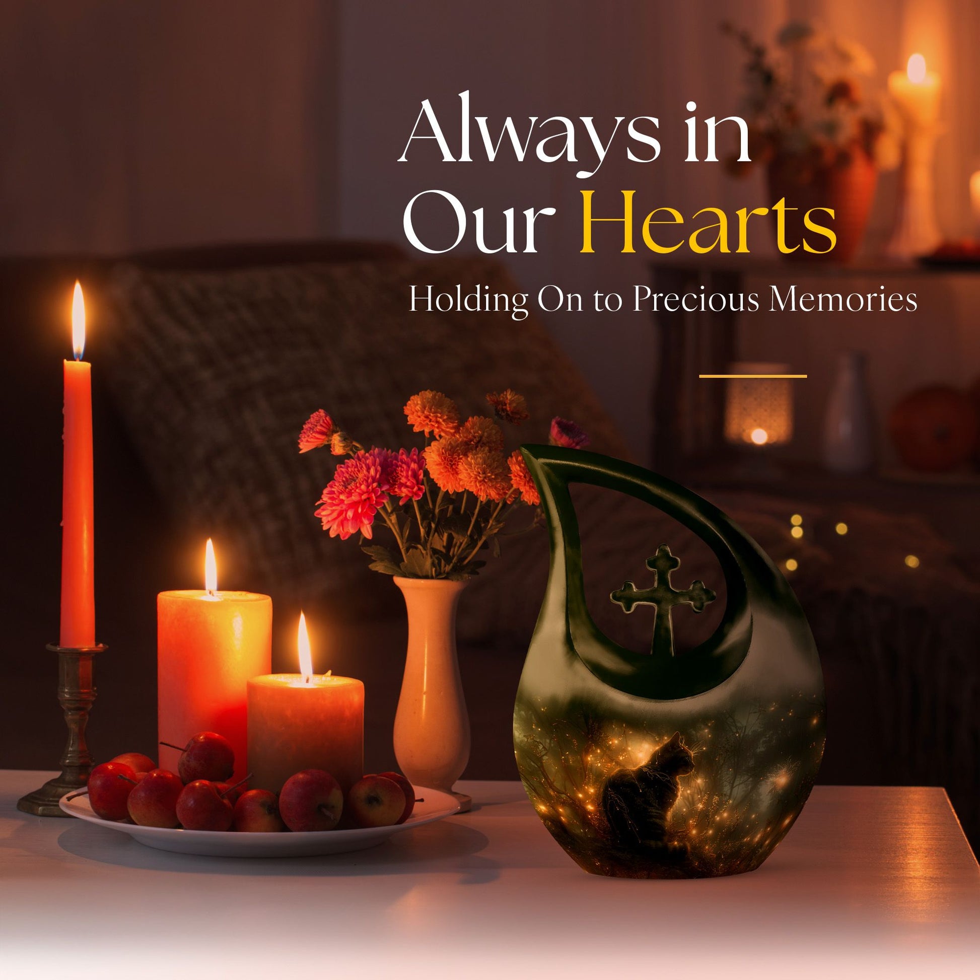 Cat Urns For Ashes - Memorial Ashes Keepsake