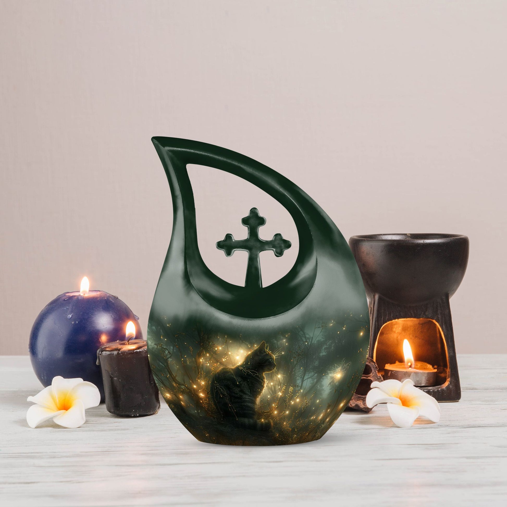 Cat Urns For Ashes - Memorial Ashes Keepsake
