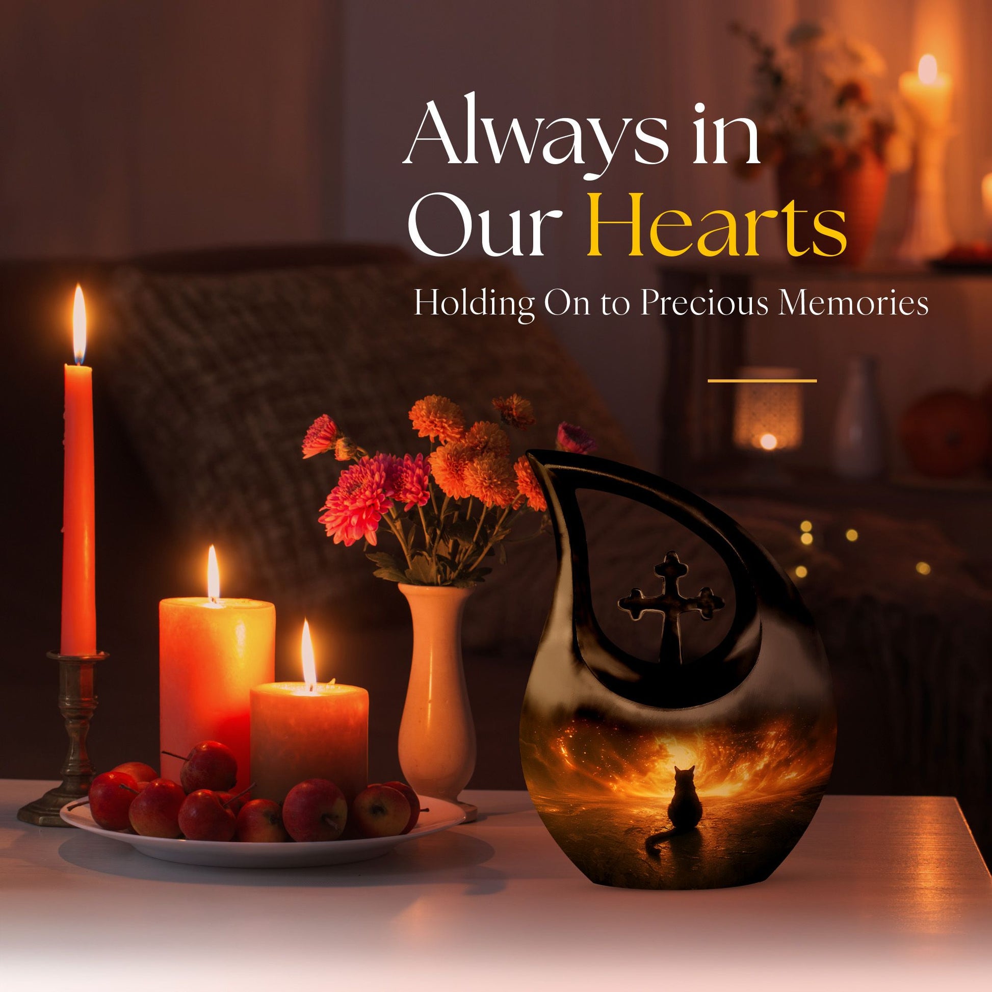 Cat Urns For Ashes - Urn Keepsake For Human Ashes