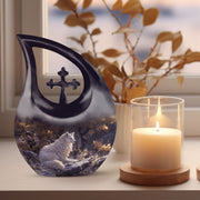 Cat Urns For Ashes - Ashes Memorial Keepsake