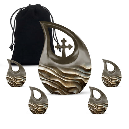 Board Urns For Ashes - Urn Keepsake Combo Set
