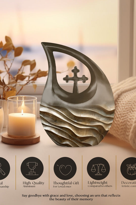 Board Urns For Ashes - Urn Keepsake Combo Set