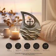 Board Urns For Ashes - Urn Keepsake Combo Set