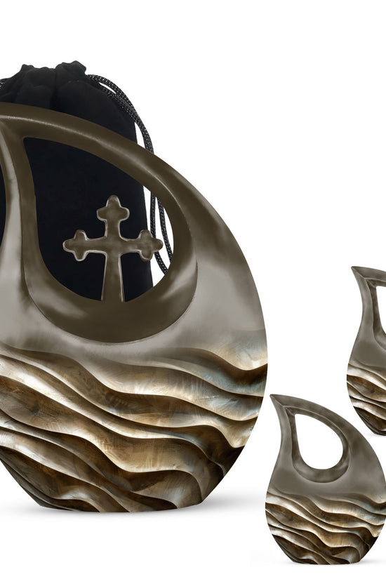 Board Urns For Ashes - Urn Keepsake Combo Set