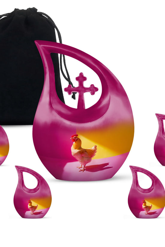Chicken Urns For Ashes - Keepsake Urn Set