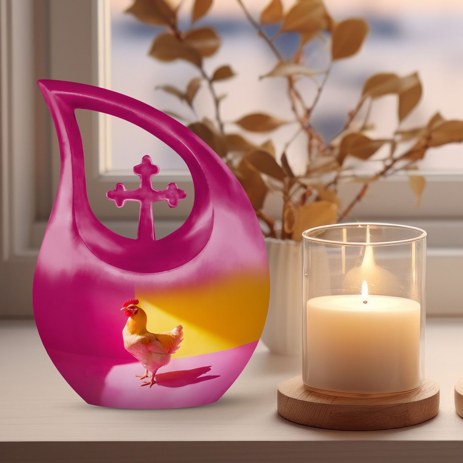Chicken Urns For Ashes - Keepsake Urn Set