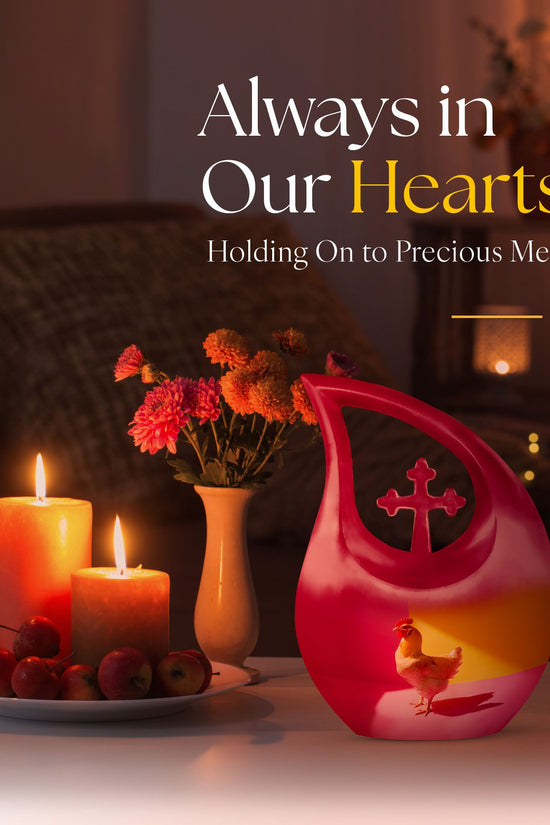 Chicken Urns For Ashes - Keepsake Urn Set