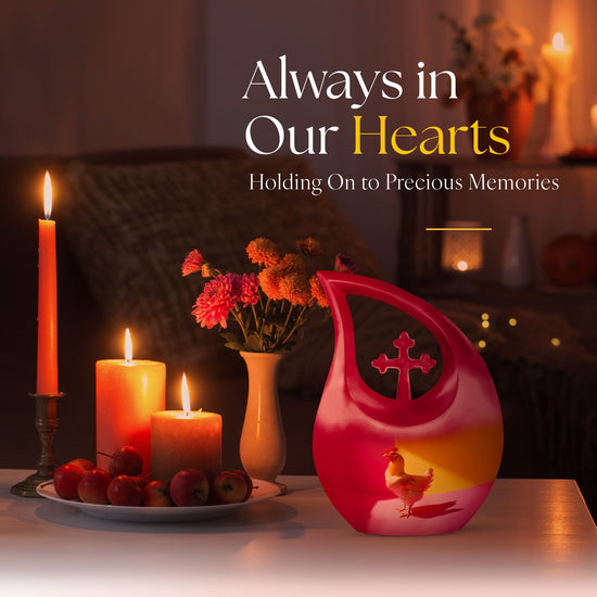 Chicken Urns For Ashes - Keepsake Urn Set