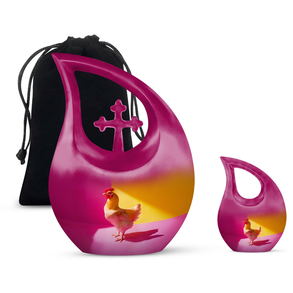 Chicken Urns For Ashes - Keepsake Urn Set