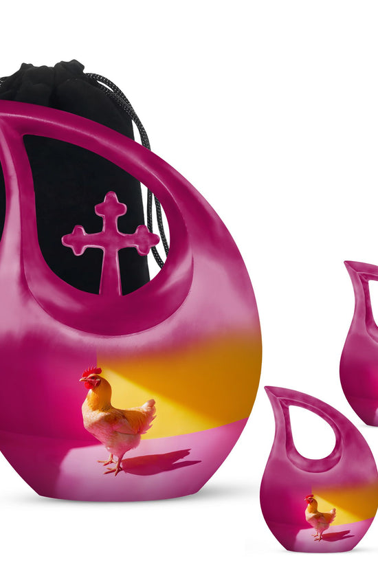 Chicken Urns For Ashes - Keepsake Urn Set