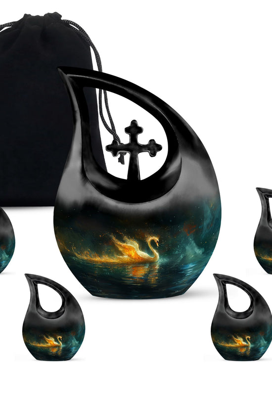 Swan Urns For Ashes - Large Urns For Human Ashes Adult