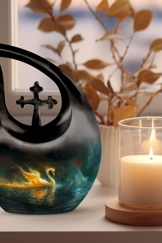 Swan Urns For Ashes - Large Urns For Human Ashes Adult