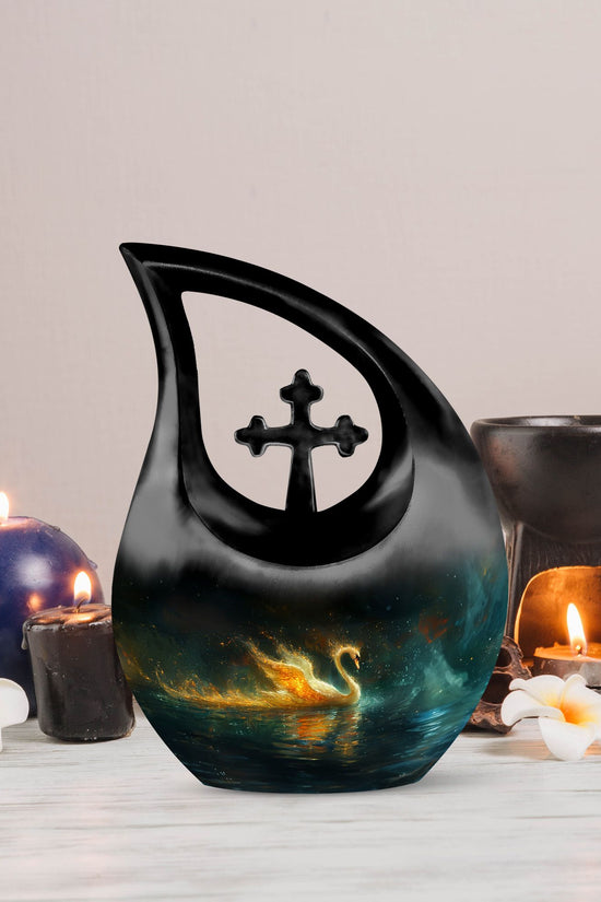 Swan Urns For Ashes - Large Urns For Human Ashes Adult