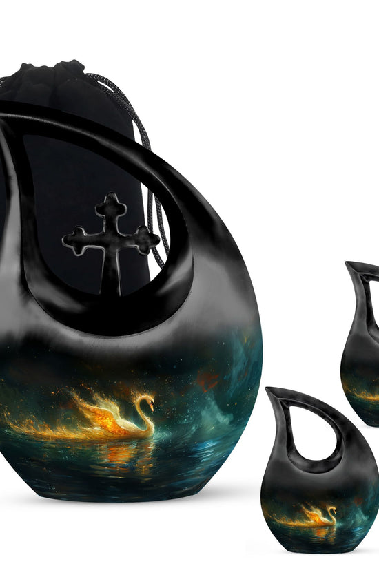 Swan Urns For Ashes - Large Urns For Human Ashes Adult