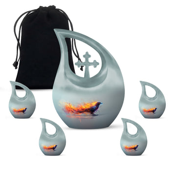 Large Urn With 4 Keepsake