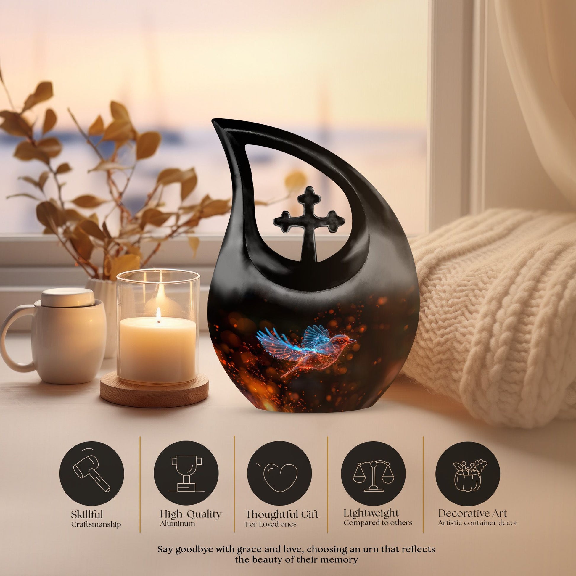 Bird Urns For Ashes - Large Urn For Ashes For Women