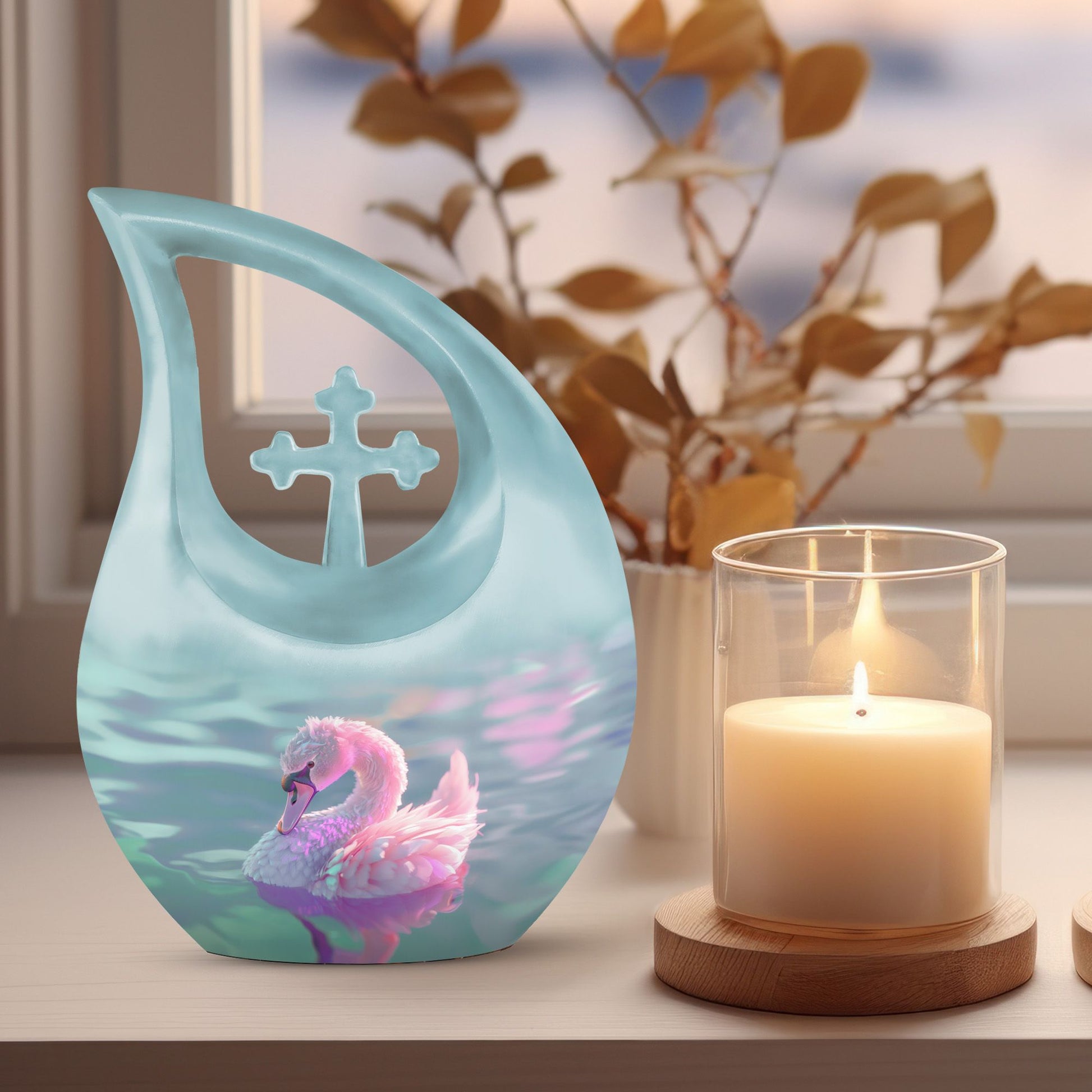 Swan Urns For Ashes - Urns For Human Ashes Large Adult