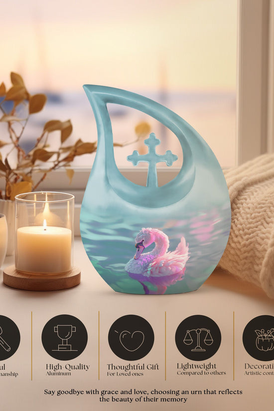 Swan Urns For Ashes - Urns For Human Ashes Large Adult
