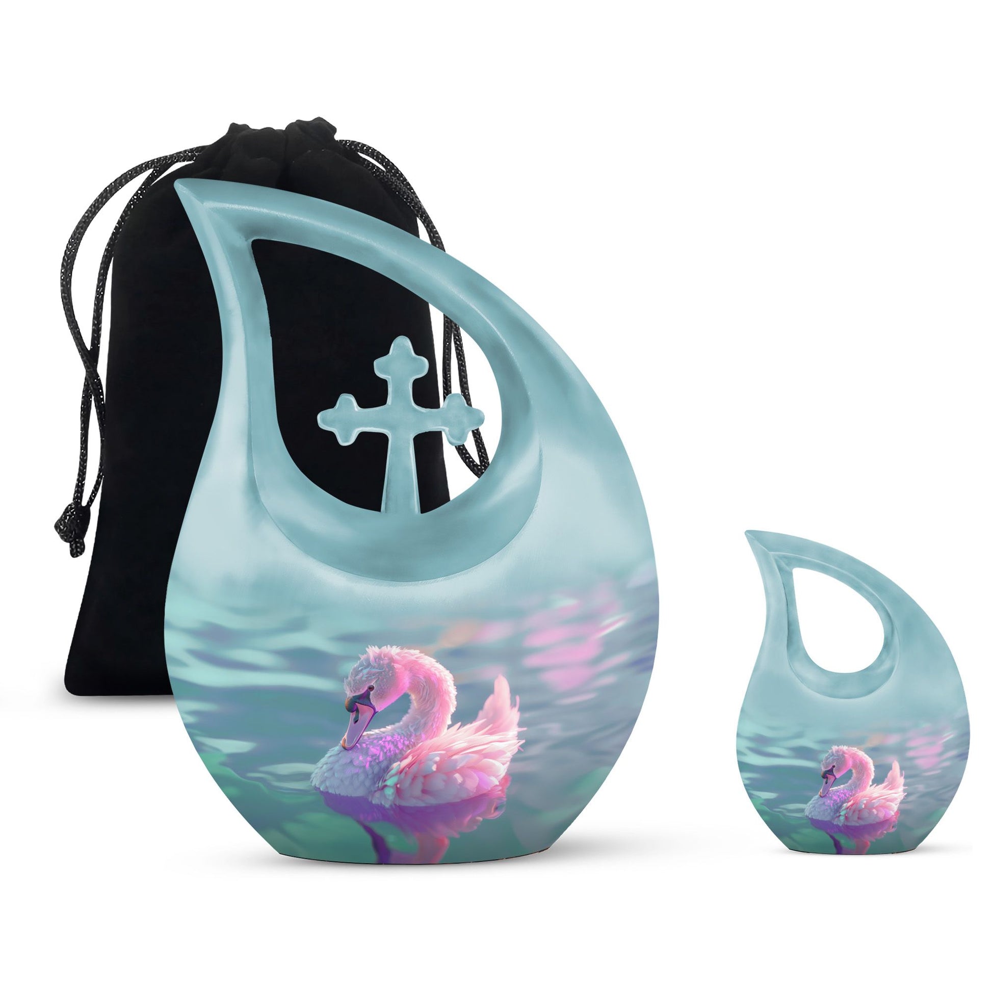 Swan Urns For Ashes - Urns For Human Ashes Large Adult