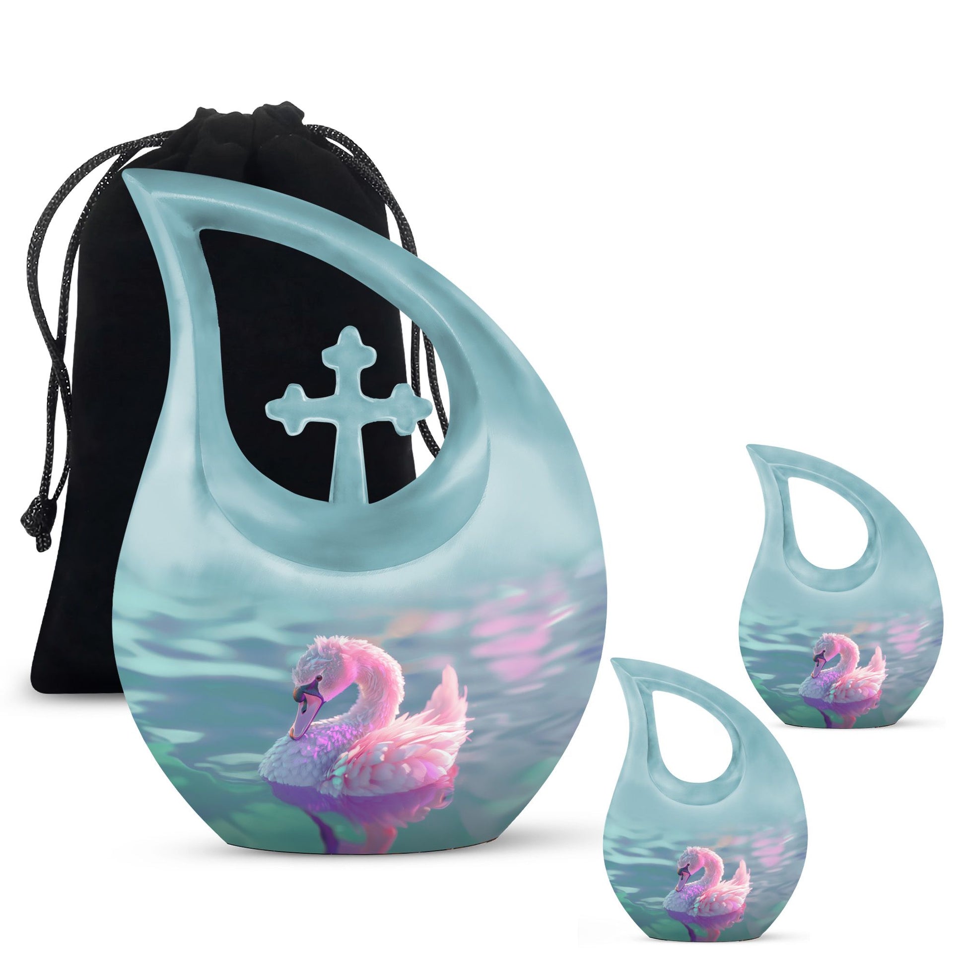 Swan Urns For Ashes - Urns For Human Ashes Large Adult