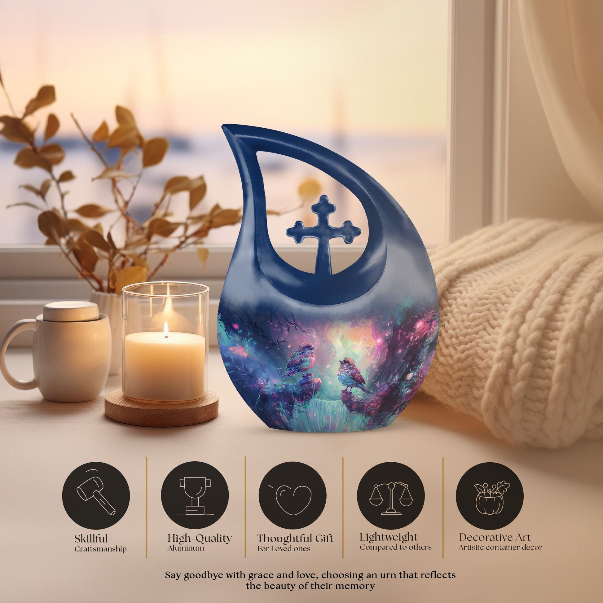 Bird Urns For Ashes - Large Funeral Urn