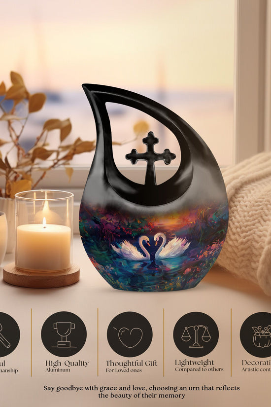 Swan Urns For Ashes - Cremation Urn Large