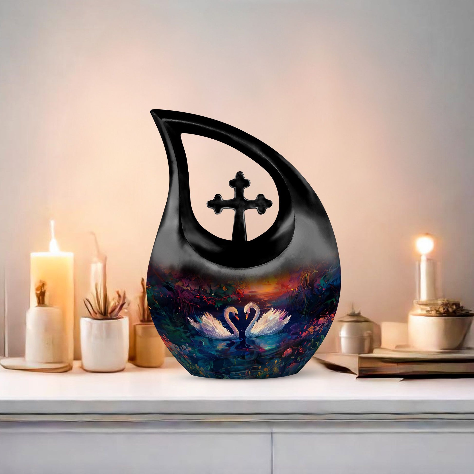 Swan Urns For Ashes - Cremation Urn Large