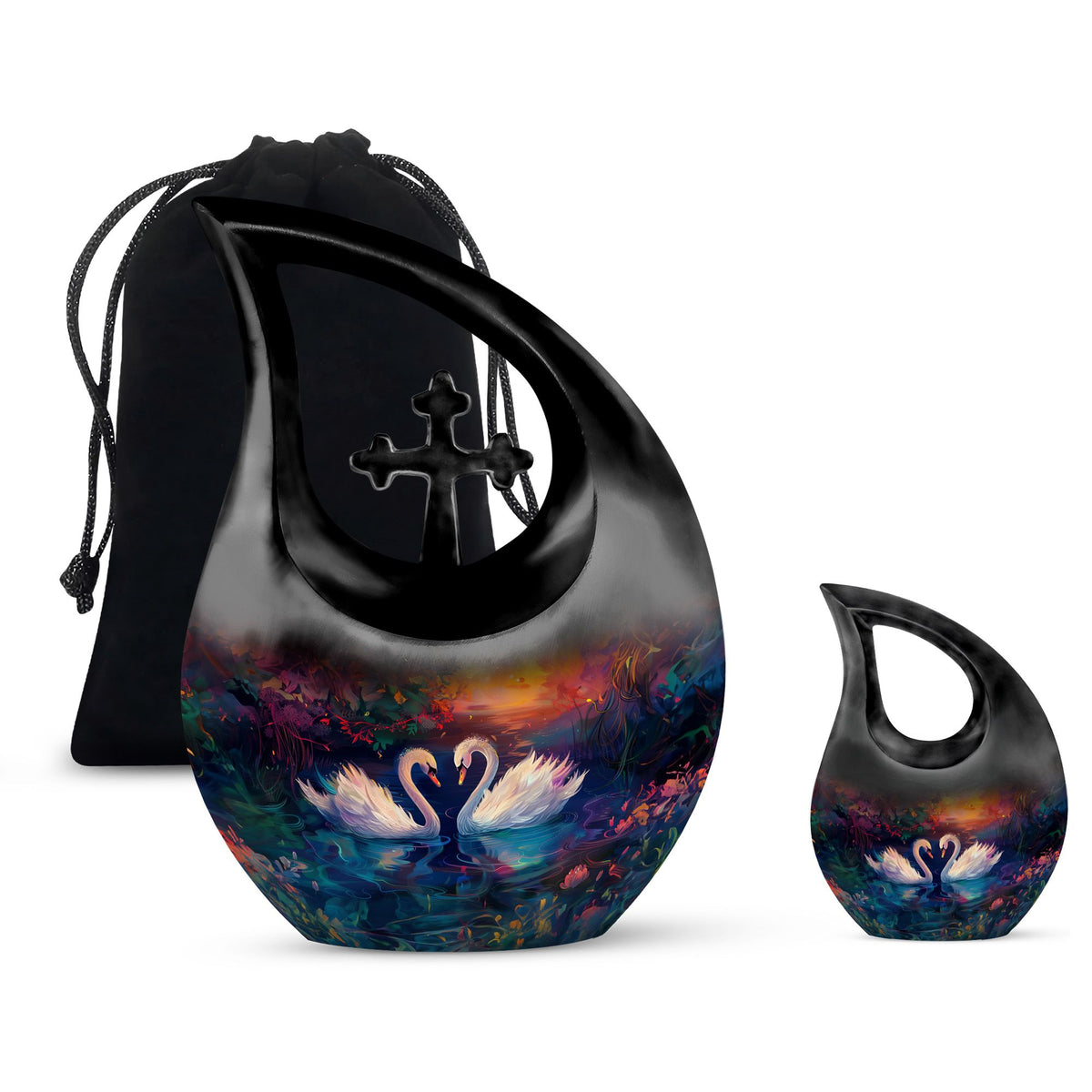Swan Urns For Ashes - Cremation Urn Large