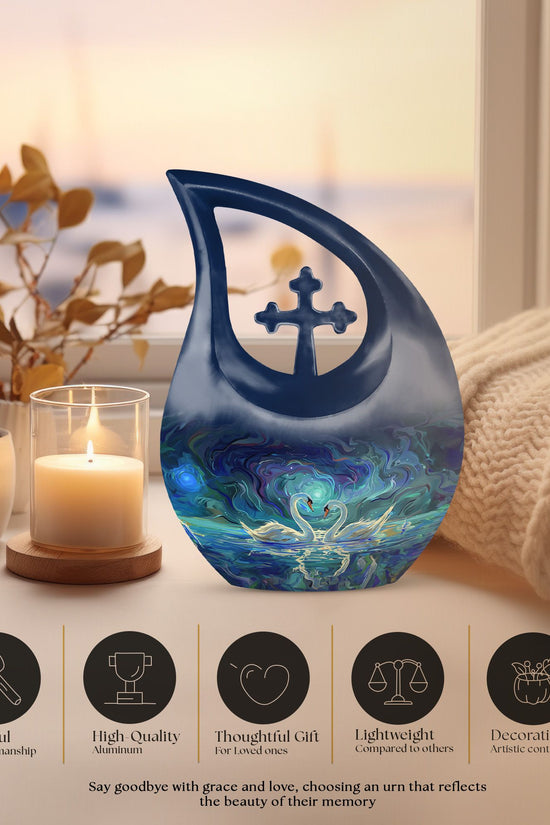 Swan Urns For Ashes - Cremation Urn Adult Large