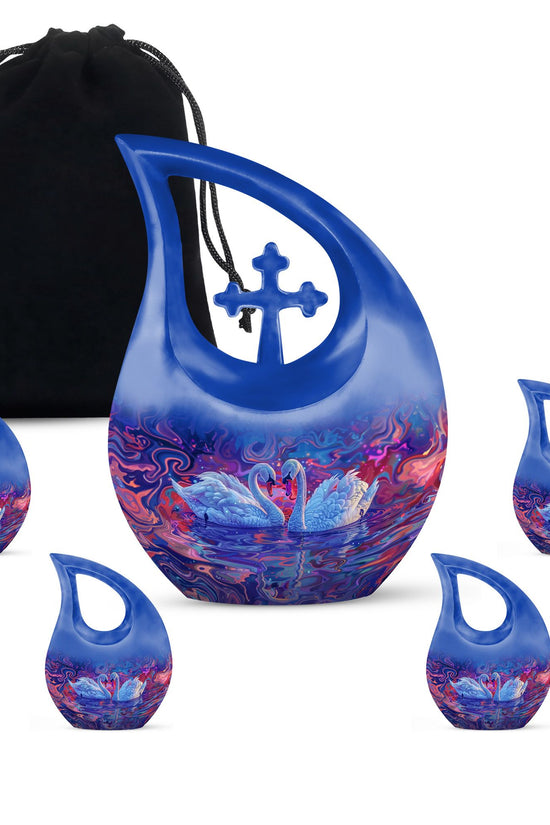 Swan Urns For Ashes - Large Cremation Urns For Human Ashes