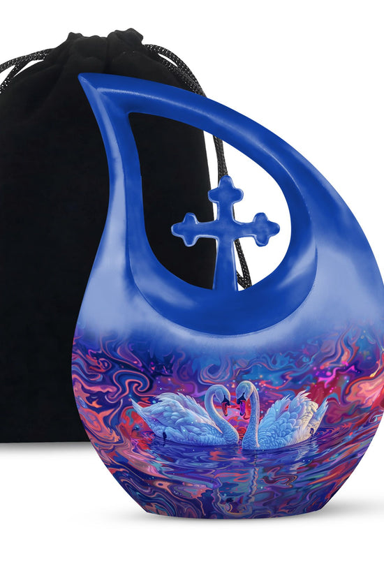 Swan Urns For Ashes - Large Cremation Urns For Human Ashes