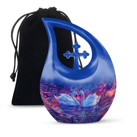 Swan Urns For Ashes - Large Cremation Urns For Human Ashes