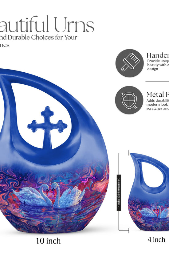 Swan Urns For Ashes - Large Cremation Urns For Human Ashes
