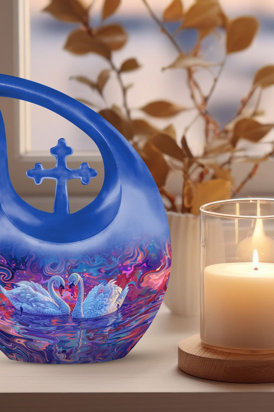 Swan Urns For Ashes - Large Cremation Urns For Human Ashes