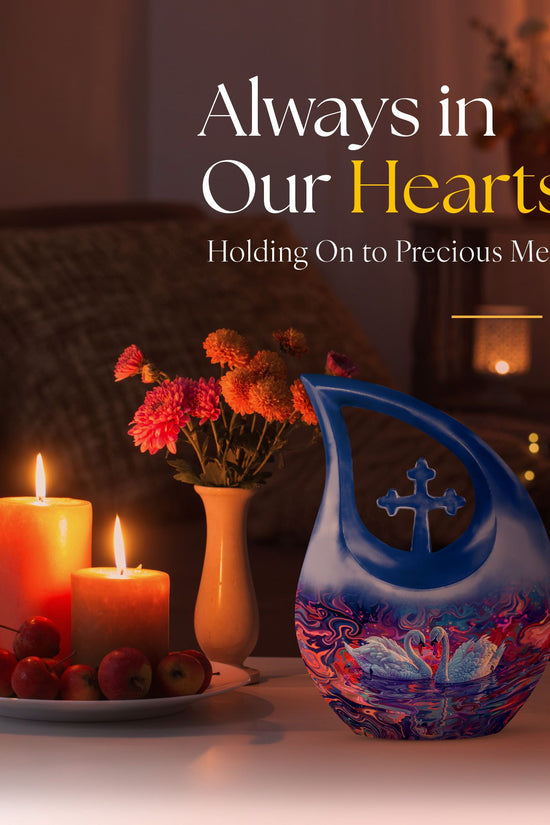 Swan Urns For Ashes - Large Cremation Urns For Human Ashes