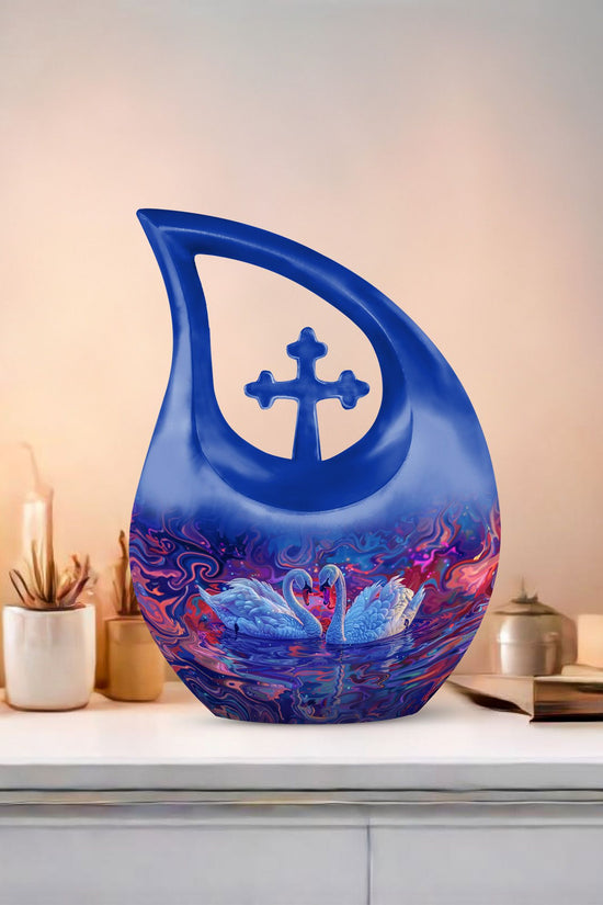 Swan Urns For Ashes - Large Cremation Urns For Human Ashes