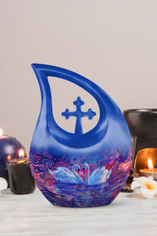 Swan Urns For Ashes - Large Cremation Urns For Human Ashes