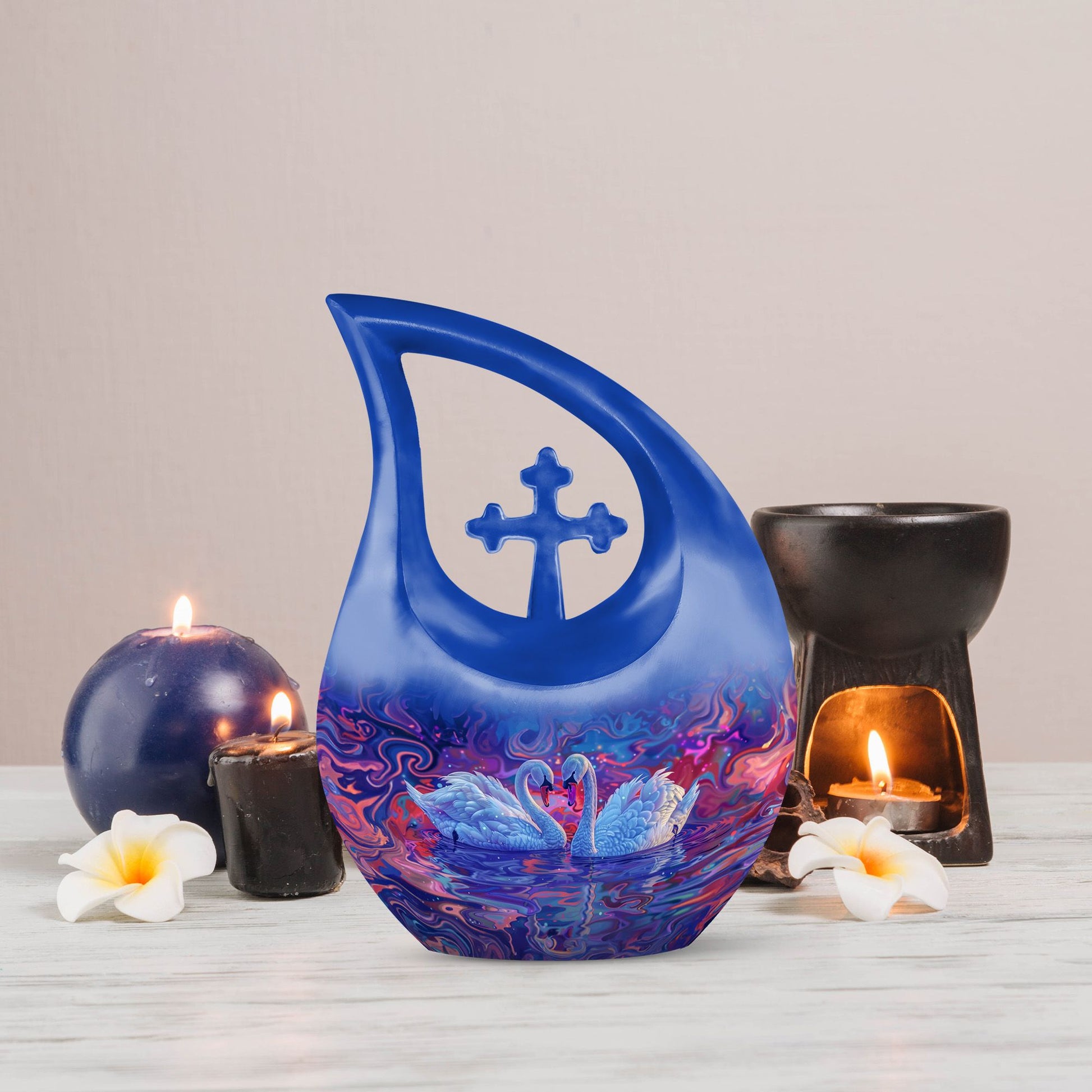 Swan Urns For Ashes - Large Cremation Urns For Human Ashes