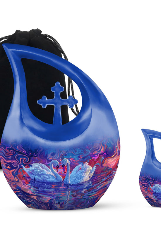 Swan Urns For Ashes - Large Cremation Urns For Human Ashes