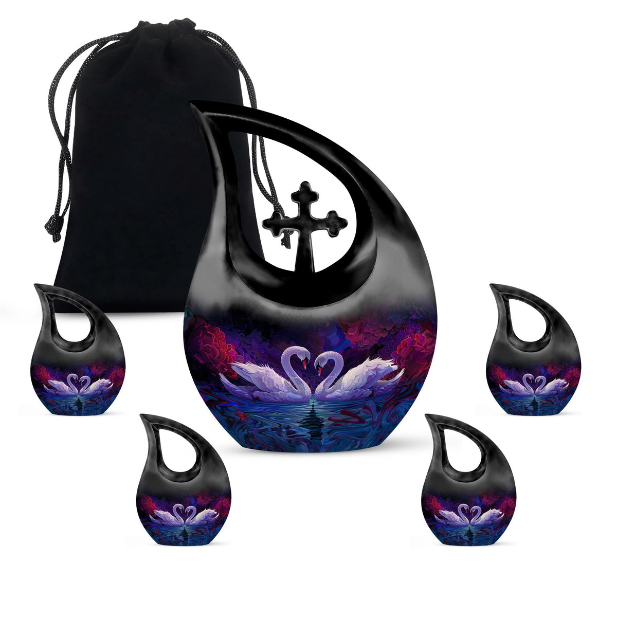 Swan Urns For Ashes - Cremation Urns For Large Human Ashes Adult